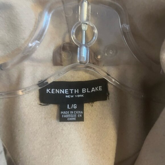 Kenneth Blake wool blend coat belted with pockets and collar M - Picture 7 of 9